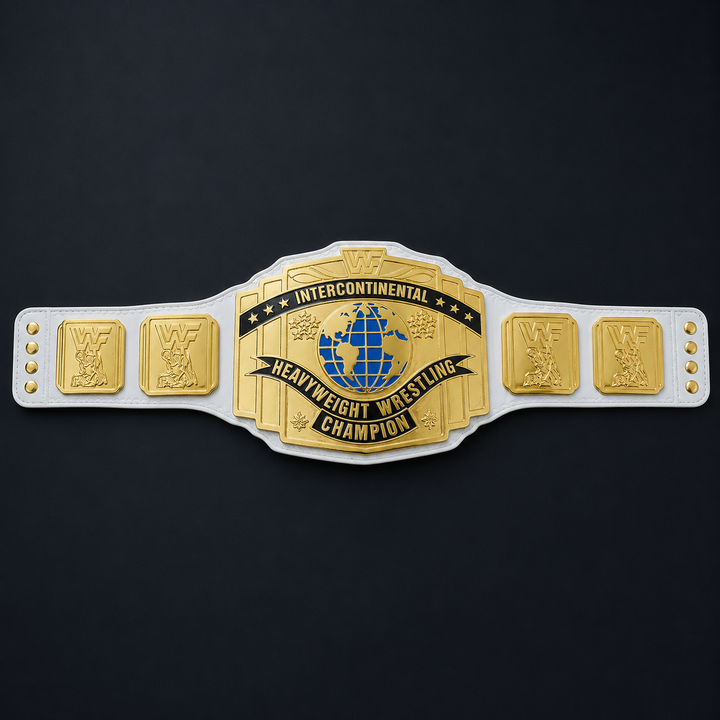 White Intercontinental 24K Gold Championship Belt