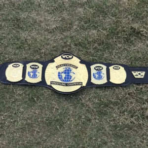 WCW WORLD HEAVYWEIGHT Brass 24k Gold Championship Belt