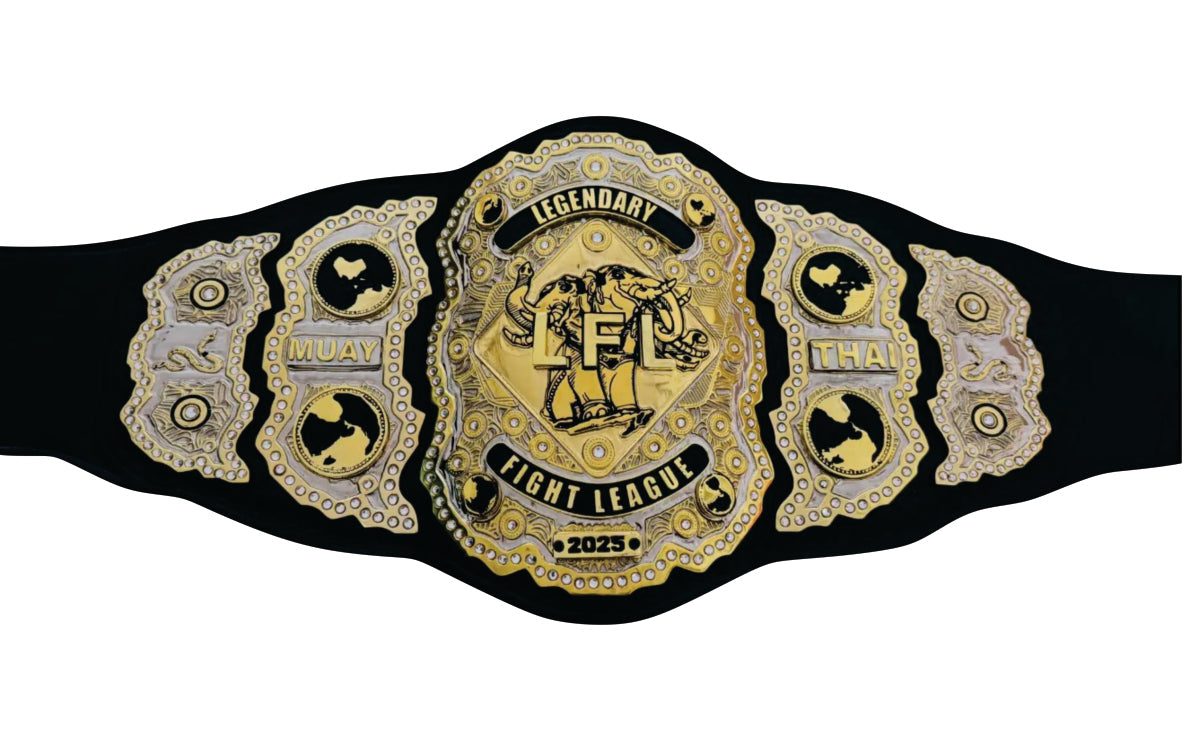 LFL Legendary Fight League 2025 Muay Thai Championship Belts Title Belts Nation