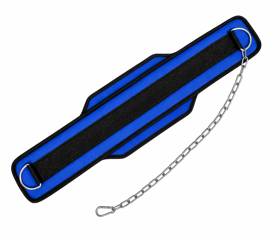 Rad Weightlifting Dipping Power Belt With Metal Chain Back Support Training Bodybuilding