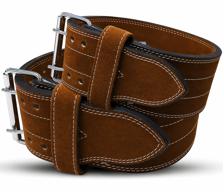 10mm Double Prong Lifting Belt Brown