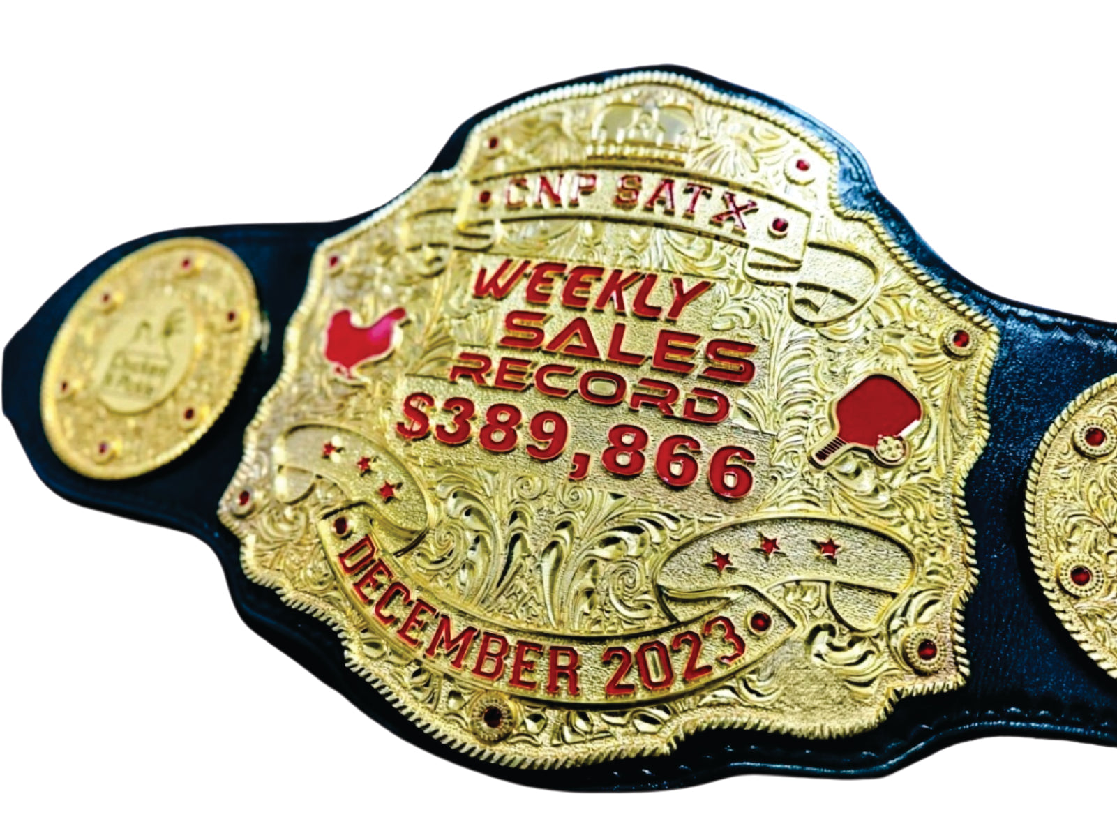 CNP Satx Weekly Sales Record December 20223 Championship Belt Title Belts Nation