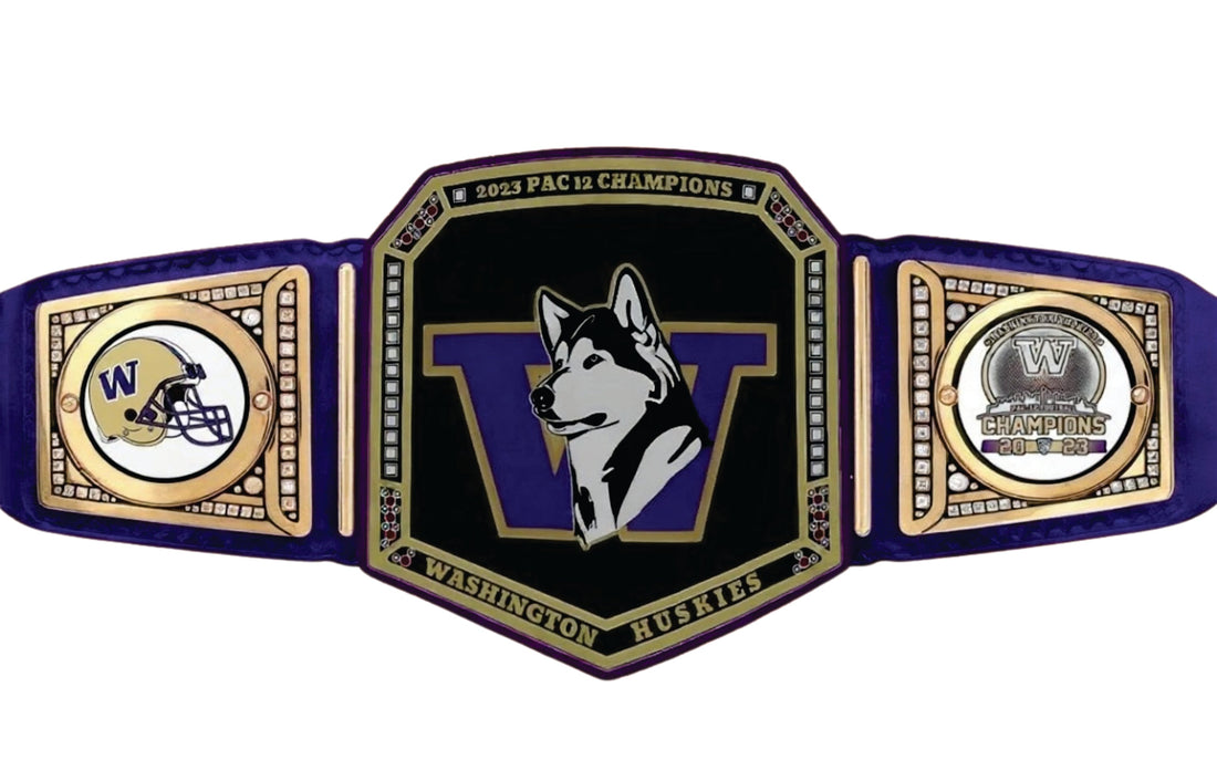 Washington Huskies 2023 PAC 12 Champion Championship Belt Title Belts Nation