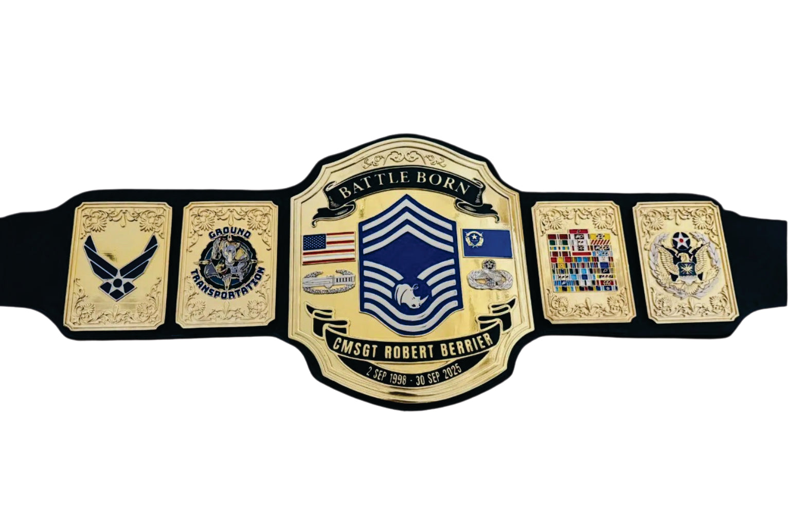 Battle Born CMSGT Robert Berrier Championship Belt Title Belts Nation