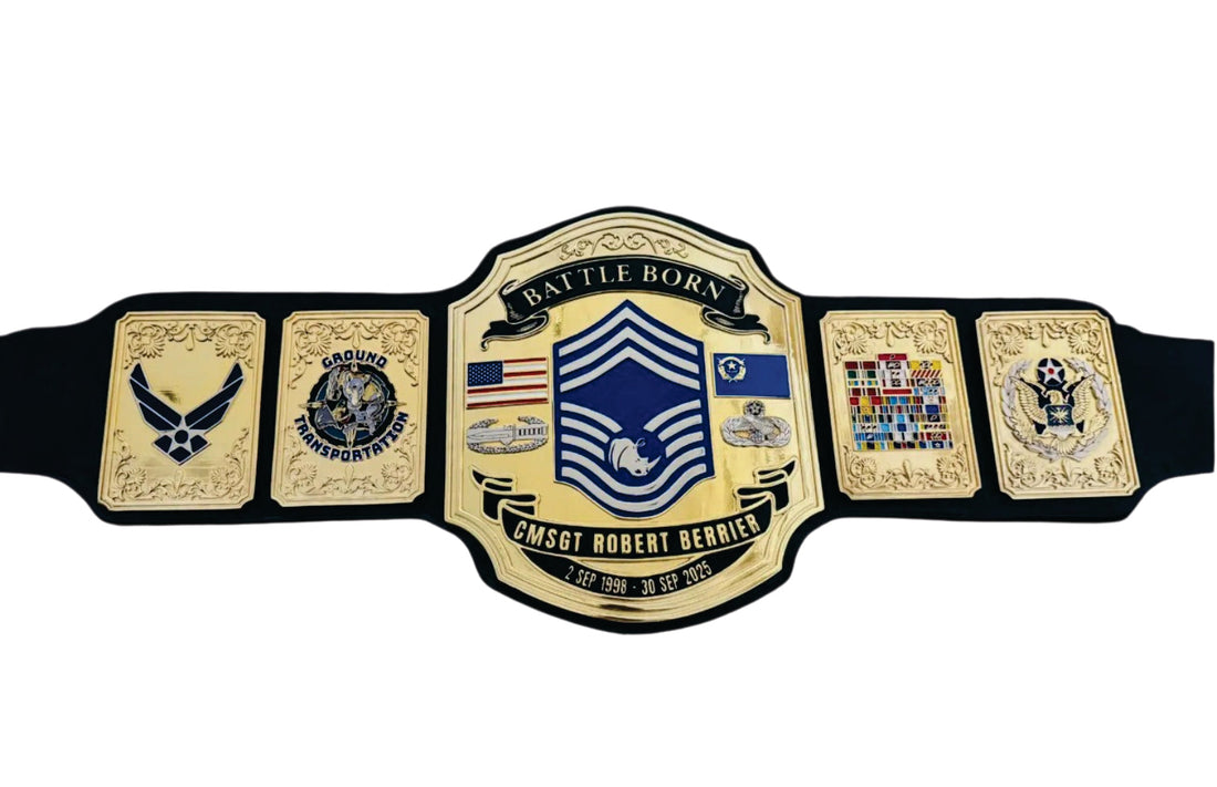 Battle Born CMSGT Robert Berrier Championship Belt Title Belts Nation
