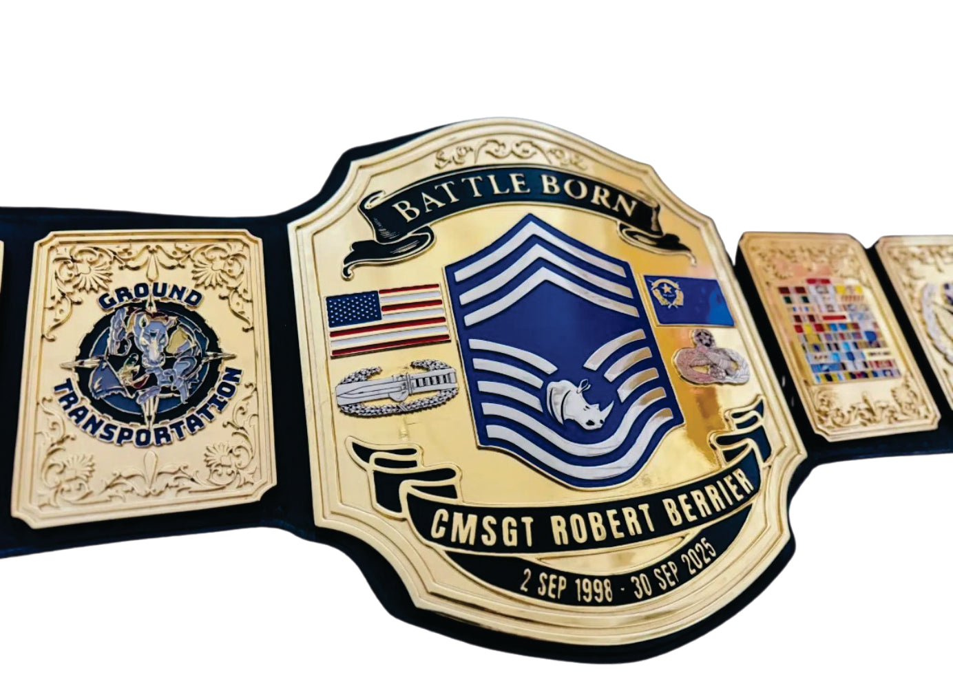 Battle Born CMSGT Robert Berrier Championship Belt Title Belts Nation
