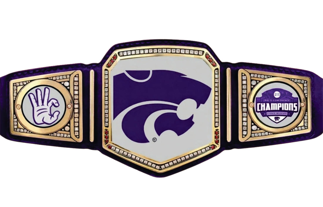 Kansas State Wildcats XII 2022 Championship Belt Title Belts Nation