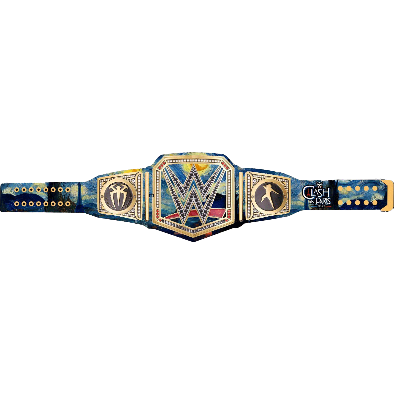 Custom Clash In Paris WWE Roman Reigns Inspired Championship Replica Wrestling Title Belt Championship Belts Online
