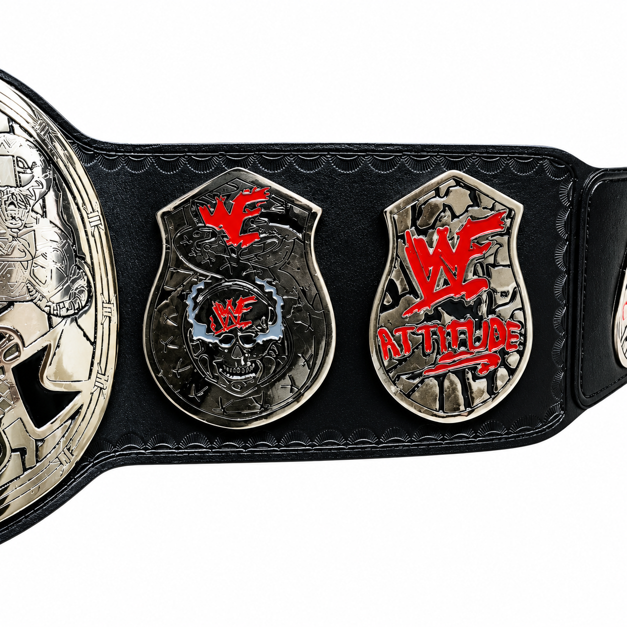 WWF Hardcore World Heavyweight Championship Replica Belt  Classic Skull Edition