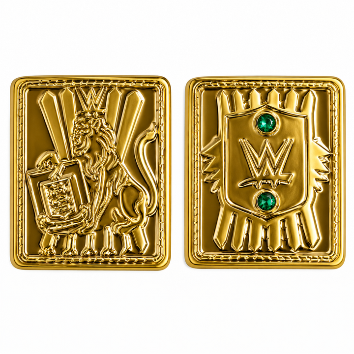 WWE White Strap Championship Replica Belt  Gold Eagle World Wrestling Championship Title