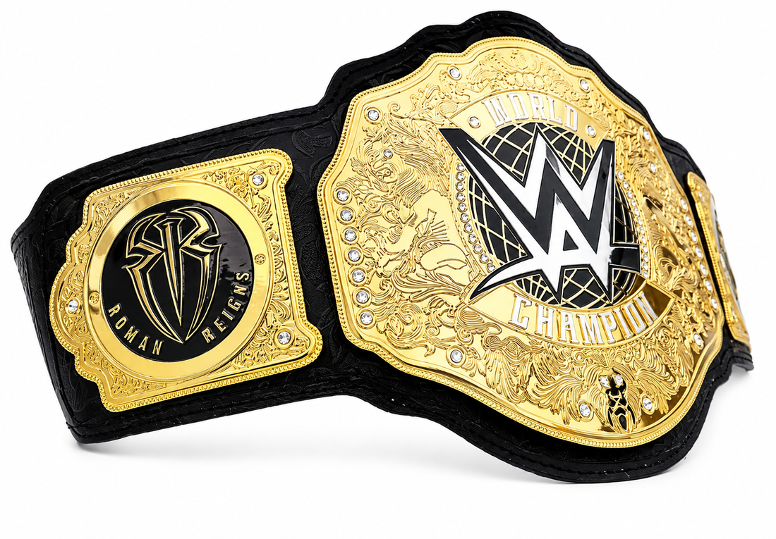 New Heavyweight Championship Belt Wrestling Replica Title 2mm Brass Adult Roman
