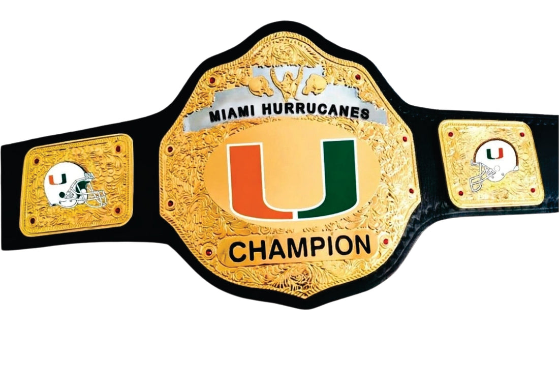 Miami Hurricanes Wrestling Championship Legacy Title Belt Title Belts Nation