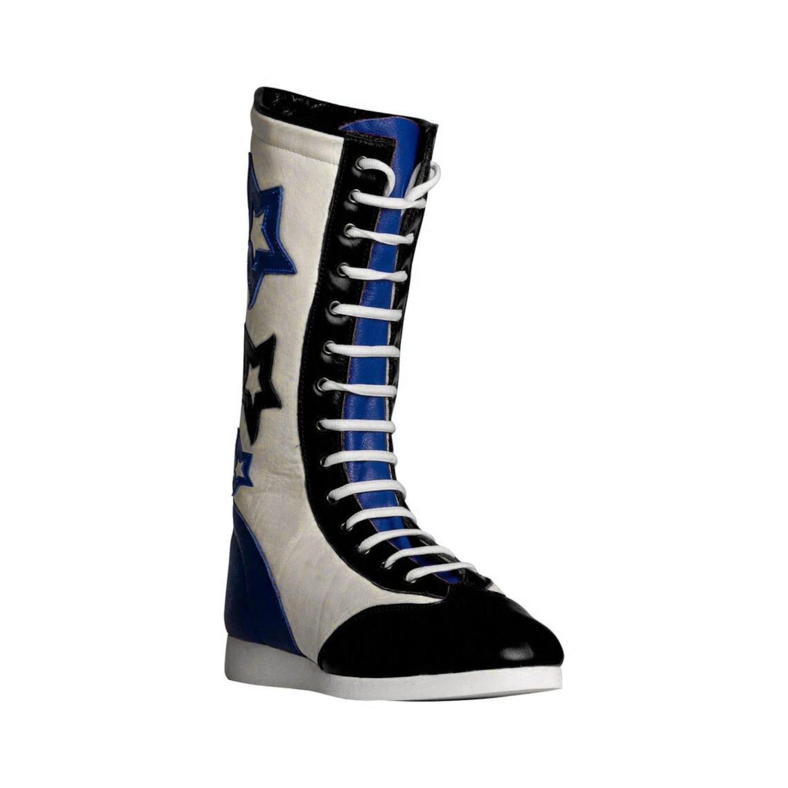 Custom Star Leather Wrestling Boots Retro Boxing Cosplay Shoes