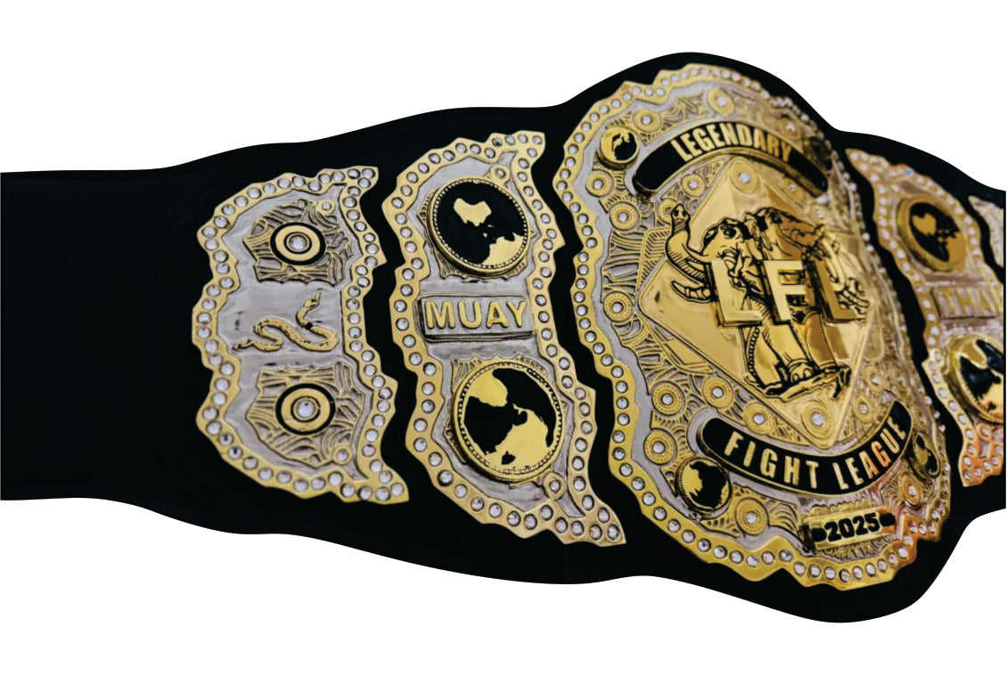 LFL Legendary Fight League 2025 Muay Thai Championship Belts Title Belts Nation