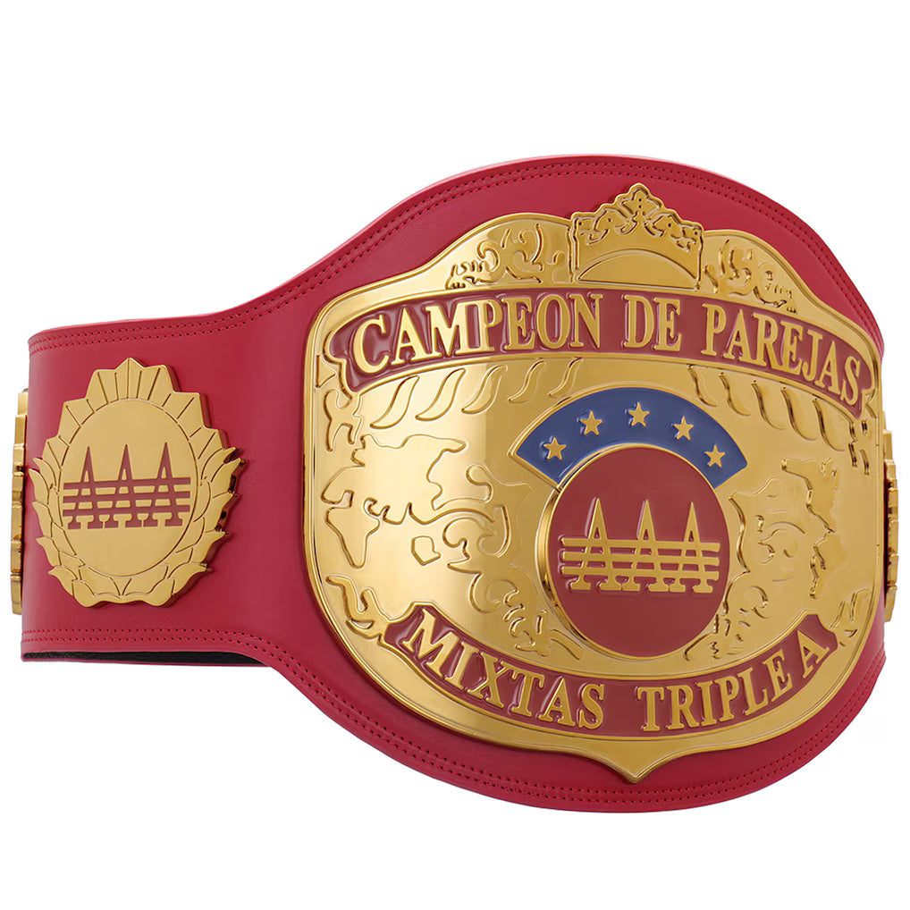AAA World Mixed Tag Team Championship Replica Title Belt
