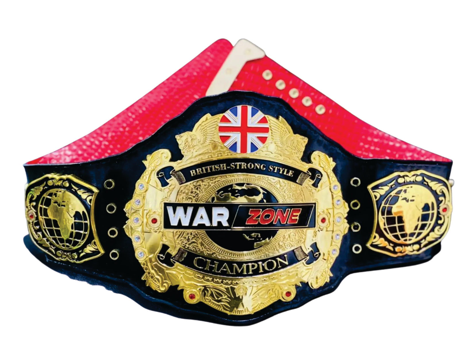 British-Strong Style War Zone Champion Championship Belt Title Belts Nation