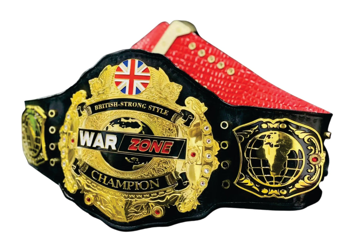 British-Strong Style War Zone Champion Championship Belt Title Belts Nation