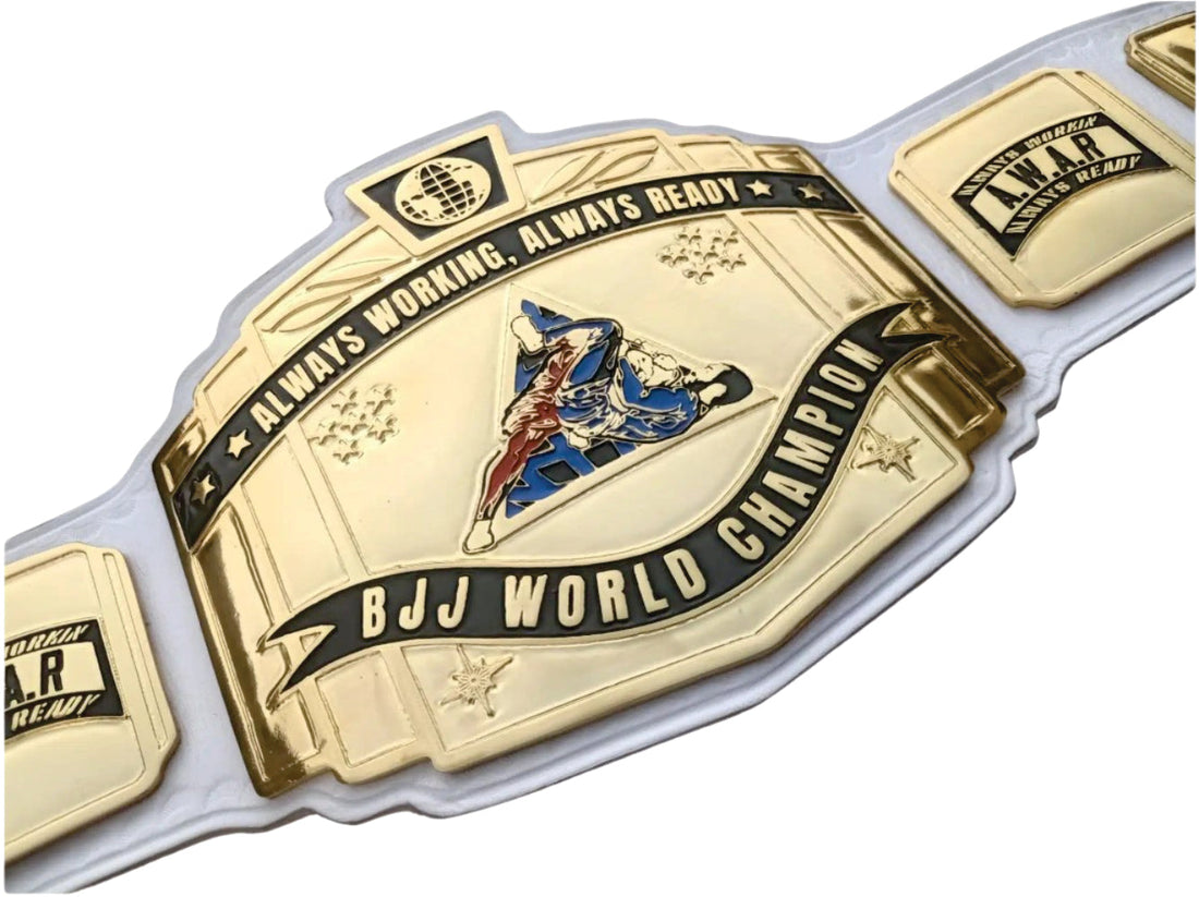 BJJ World Champion A.W.A.R Championship Belt Title Belts Nation