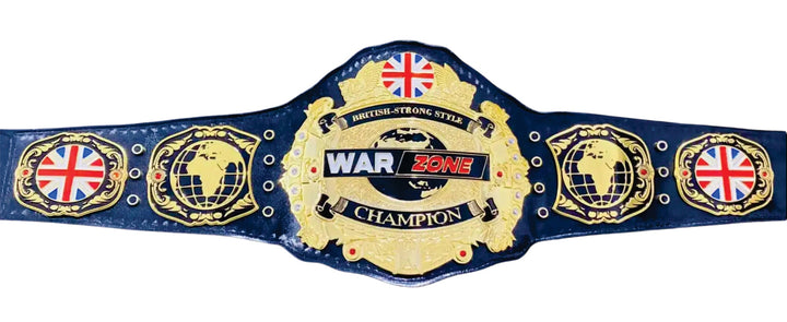 British-Strong Style War Zone Champion Championship Belt Title Belts Nation