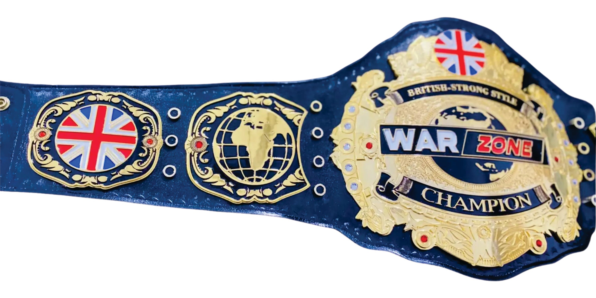 British-Strong Style War Zone Champion Championship Belt Title Belts Nation