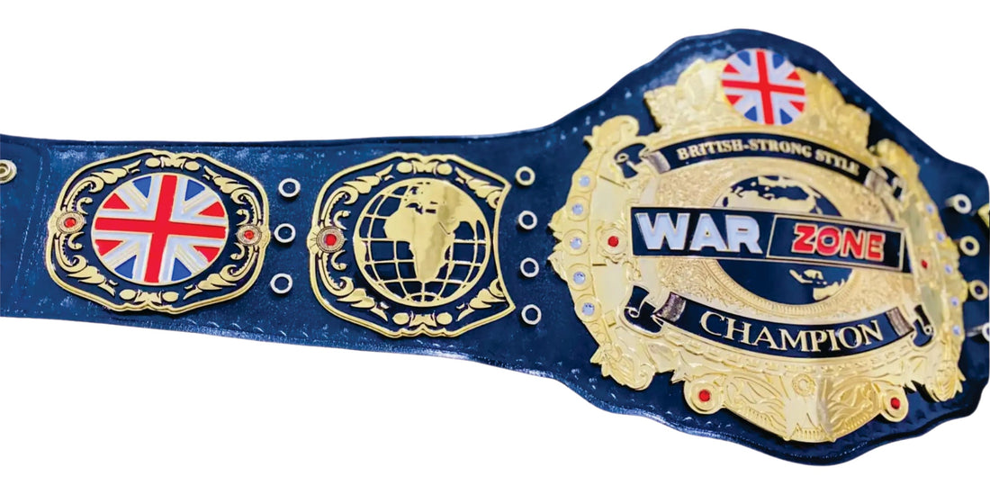 British-Strong Style War Zone Champion Championship Belt Title Belts Nation
