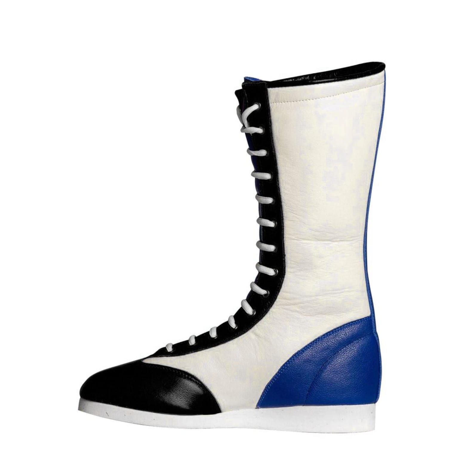 Custom Star Leather Wrestling Boots Retro Boxing Cosplay Shoes