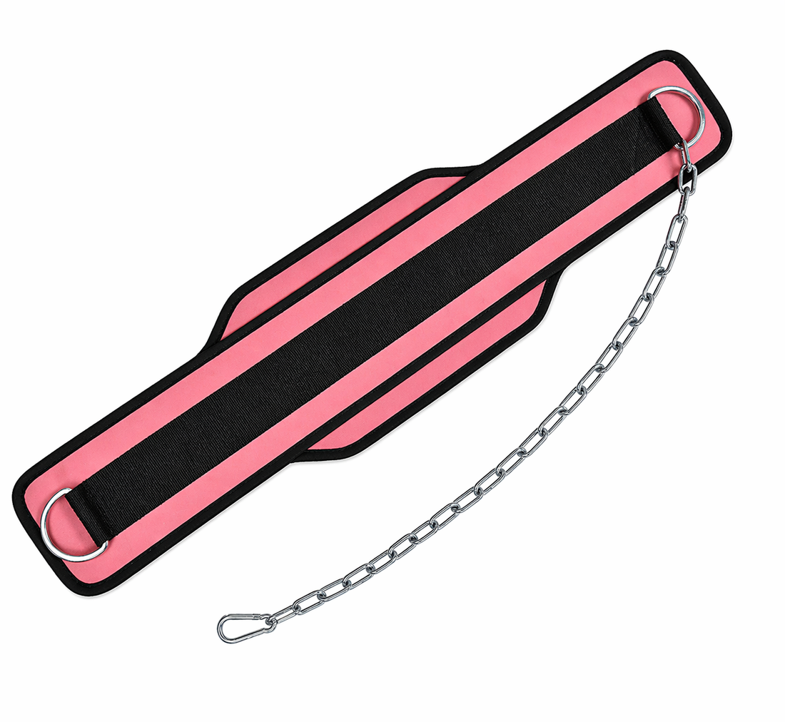 Rad Weightlifting Dipping Power Belt With Metal Chain Back Support Training Bodybuilding