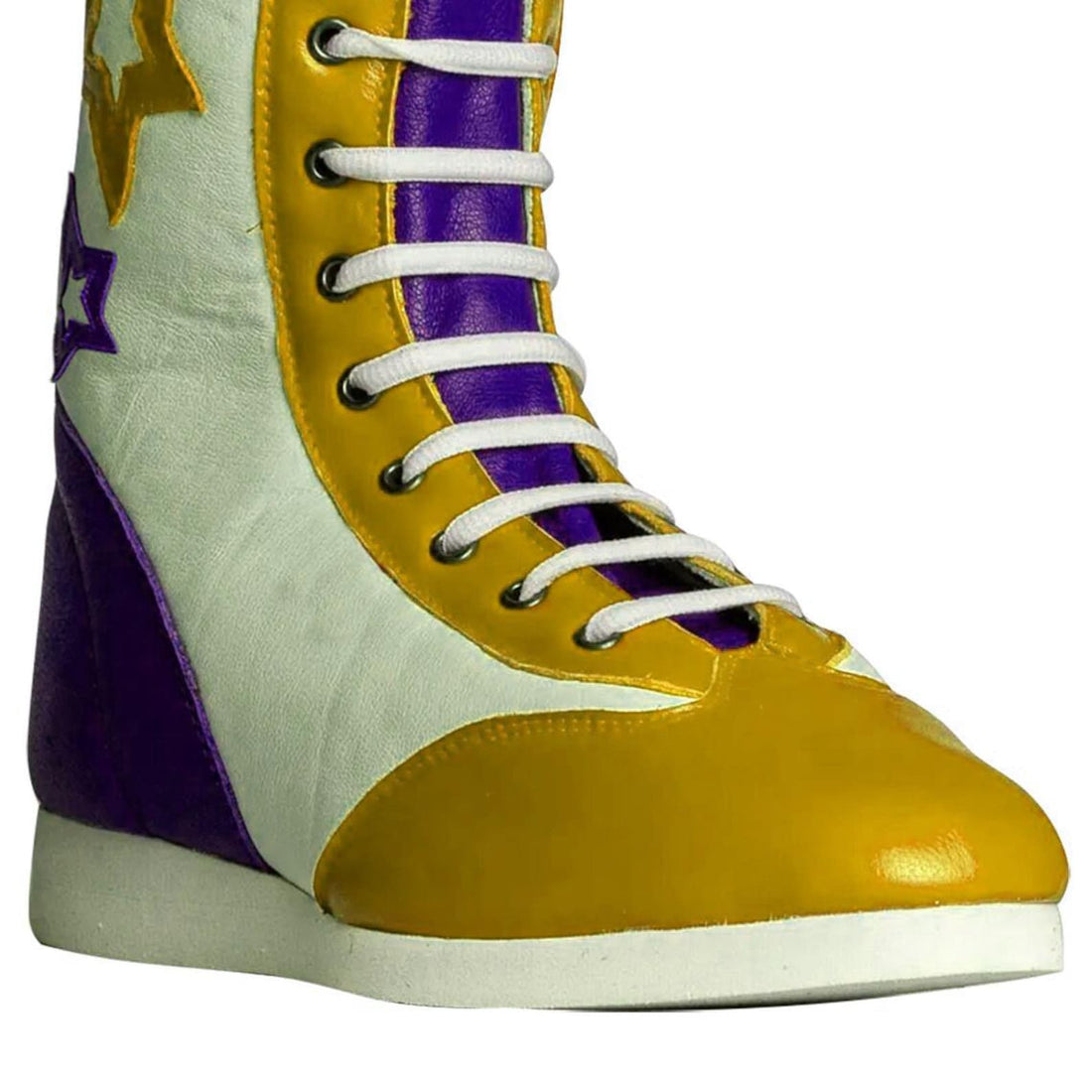 Genuine Leather Pro Wrestling Boots for Men  Women  High Top Lace Up Fight Gear