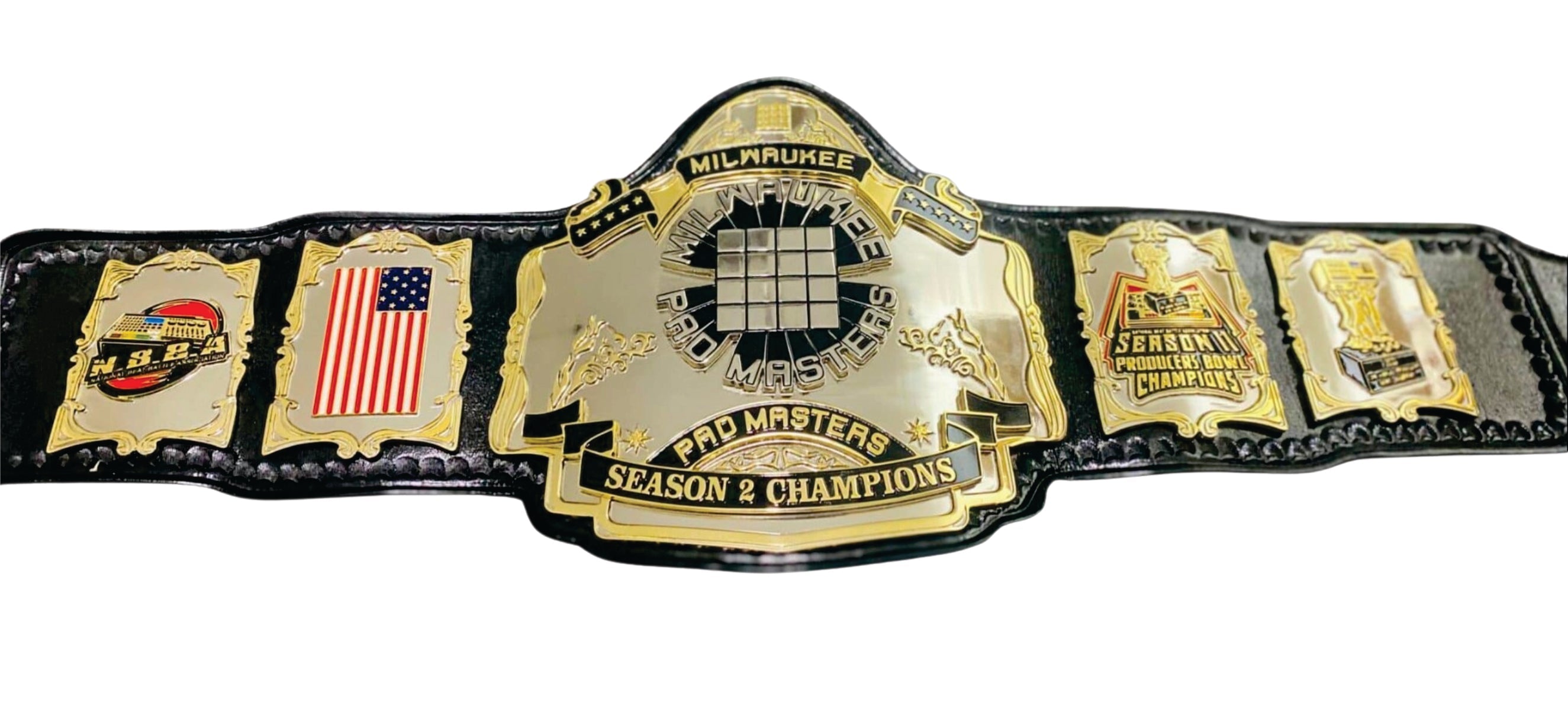 MILWAUKEE PAD MASTER CHAMPIONSHIP WRESTLING BELT Title Belts Nation