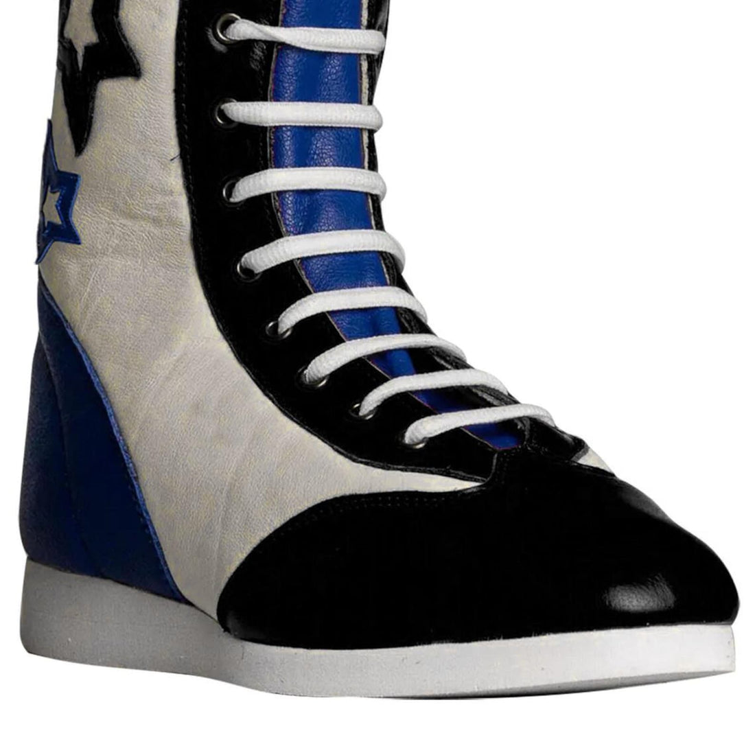 Custom Star Leather Wrestling Boots Retro Boxing Cosplay Shoes