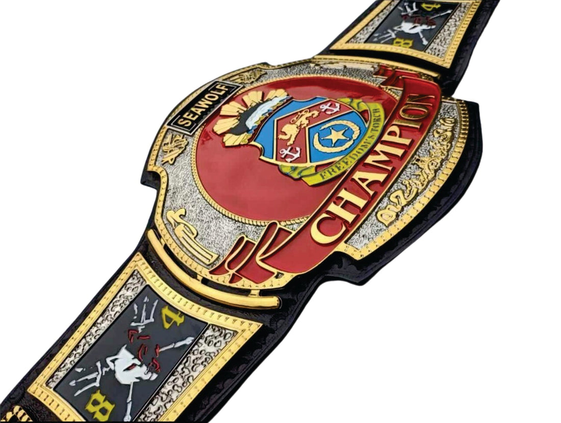 SEAWOLF US NAVY HD ENGRAVING CHAMPIONSHIP BELT Title Belts Nation