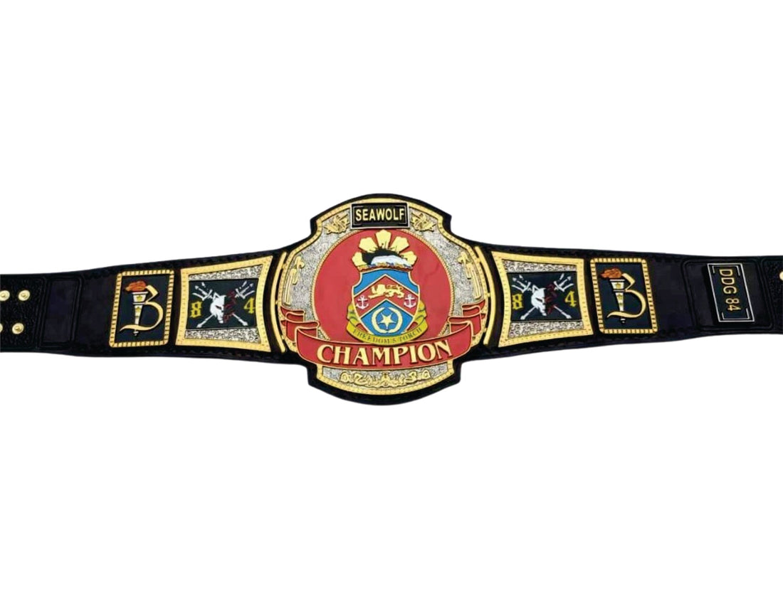 SEAWOLF US NAVY HD ENGRAVING CHAMPIONSHIP BELT Title Belts Nation