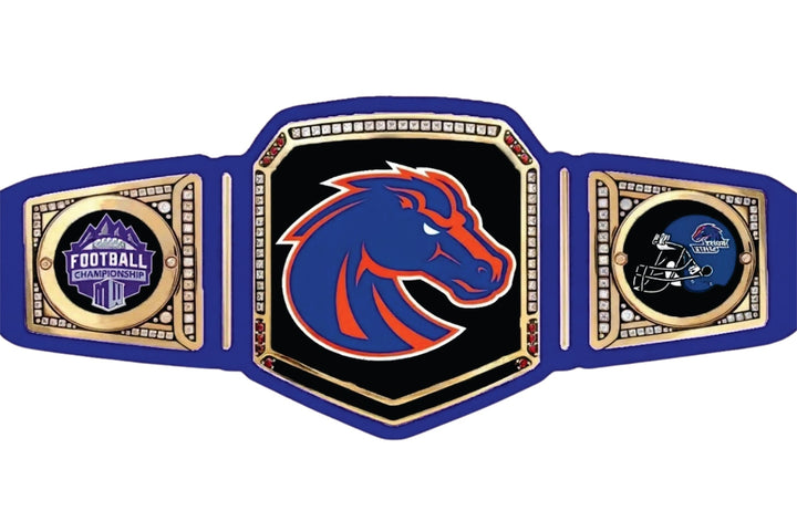 Boise State Broncos National Legacy Title Championship Belt Purple Strap Title Belts Nation