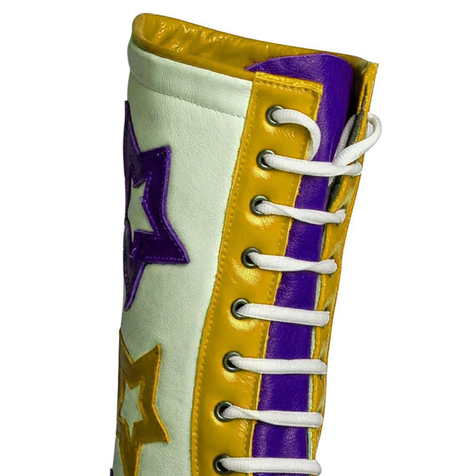 Genuine Leather Pro Wrestling Boots for Men  Women  High Top Lace Up Fight Gear