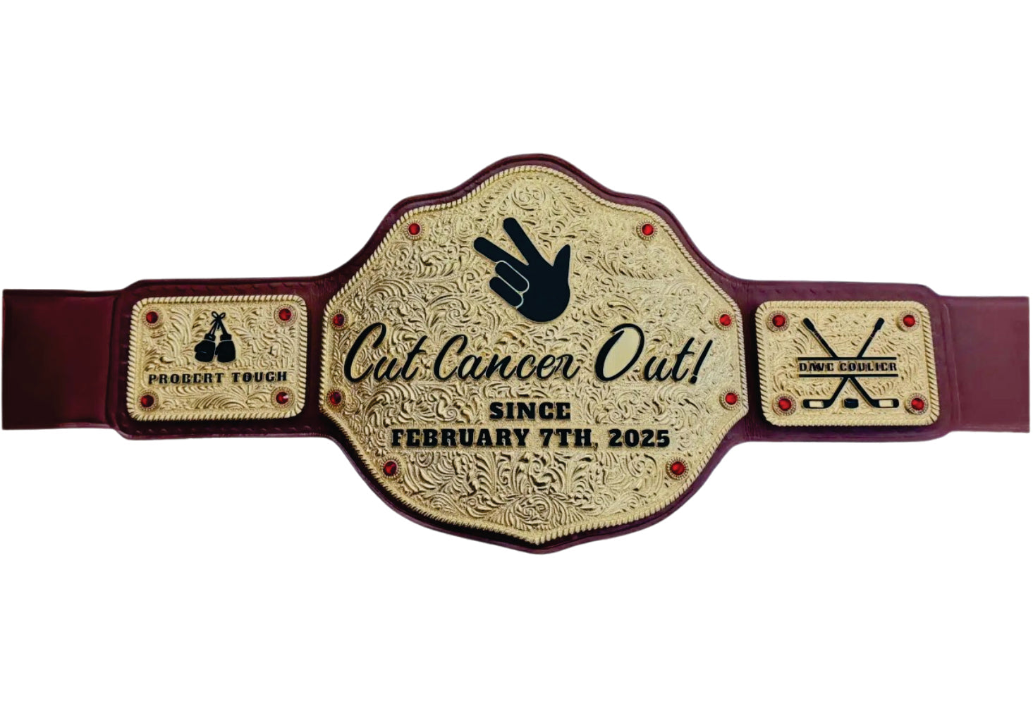 Cut Cancer Out 7 February 2025 Champiosnhip Belt Title Belts Nation