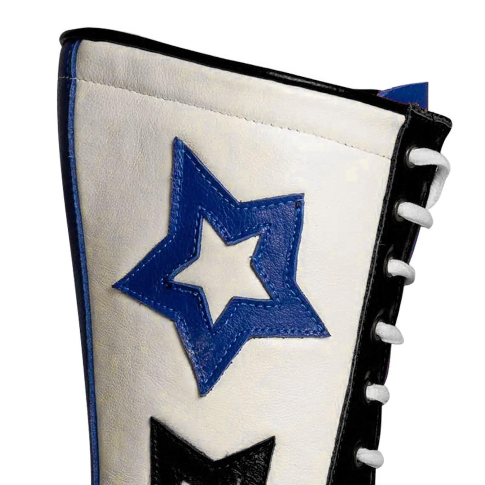 Custom Star Leather Wrestling Boots Retro Boxing Cosplay Shoes