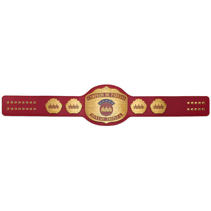 AAA World Mixed Tag Team Championship Replica Title Belt
