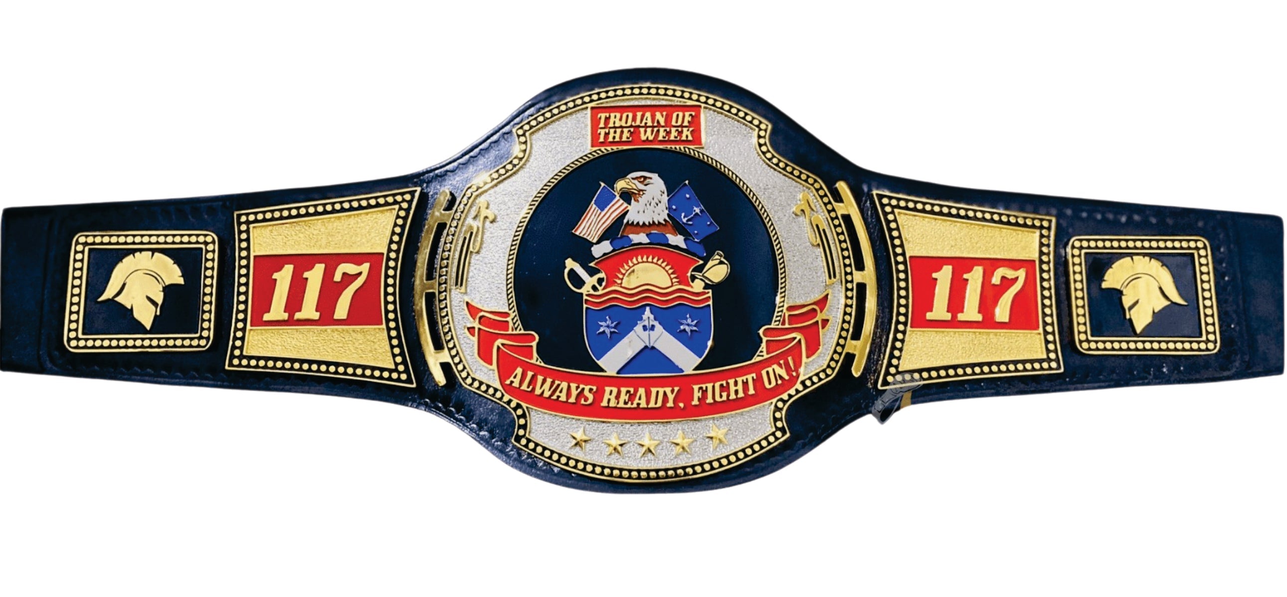 US Navy Trojan of the Week 117 Championship Belt Title Belts Nation