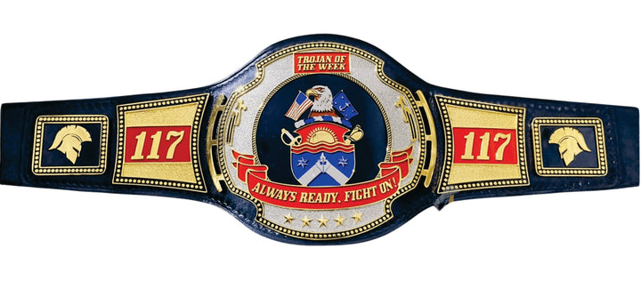 US Navy Trojan of the Week 117 Championship Belt Title Belts Nation