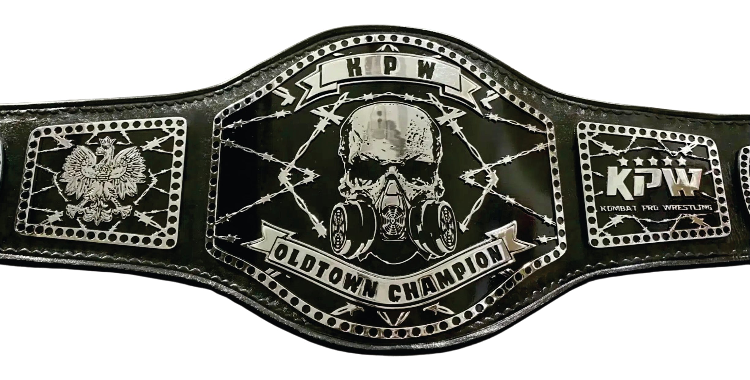 BLACK WORLD KPW OLD TOWN CHAMPION CHAMPIONSHIP BELT Title Belts Nation