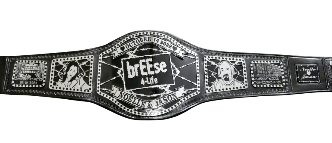 Breese 4-Life Noelle & Jason Championship Belt Title Belts Nation