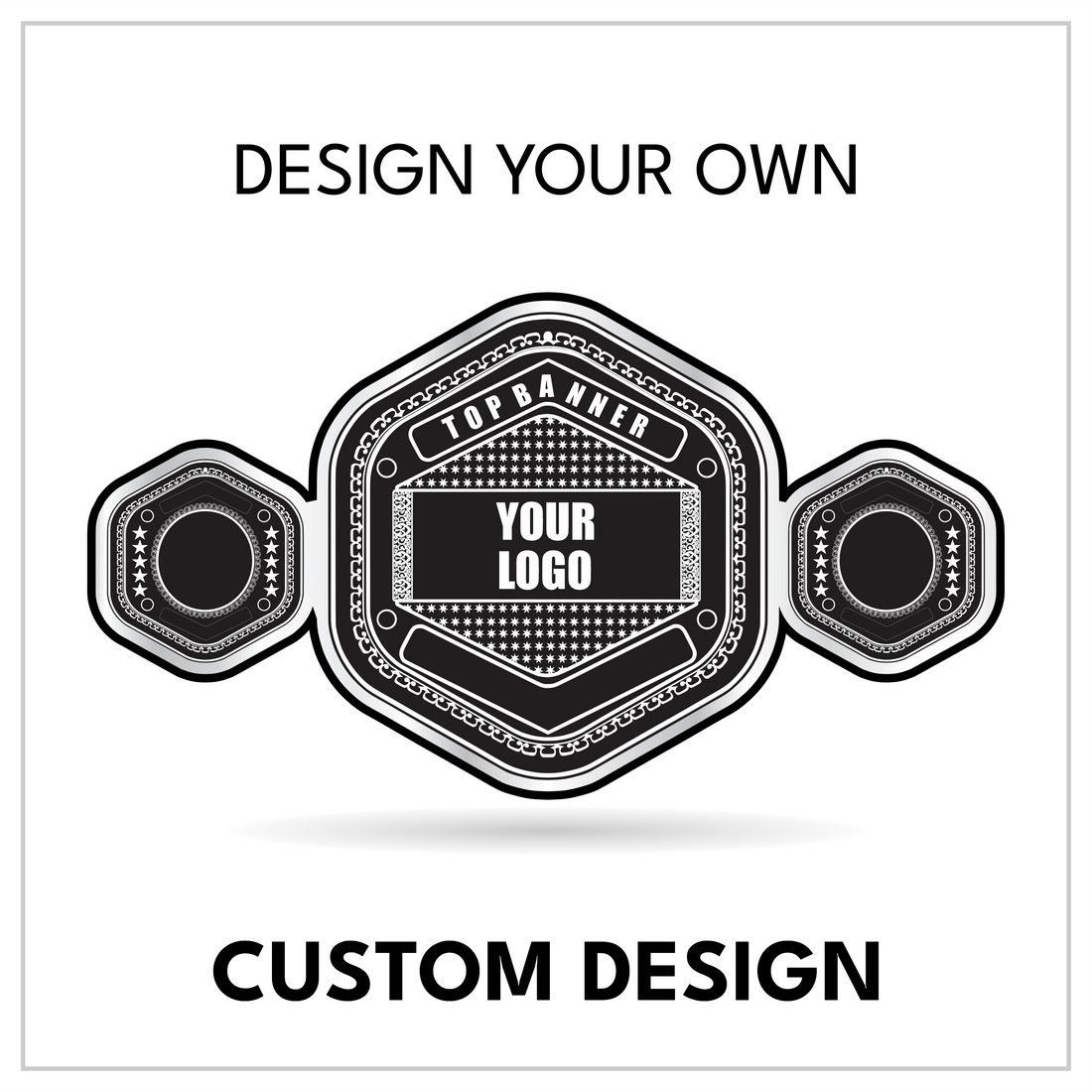 Hexagonal Custom Title Belt | Design Your Own Championship Award