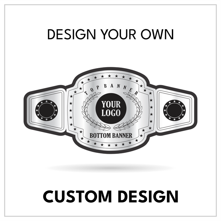 Classic Star Border Custom Championship Belt | Personalized Wreath Title