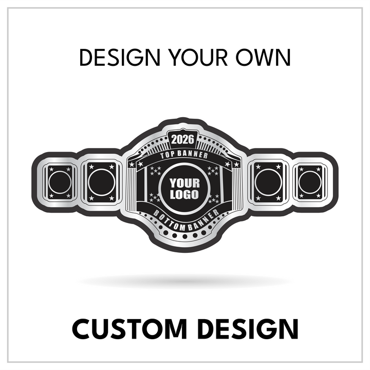 5-Plate Custom Championship Belt | Personalized Commemorative Title