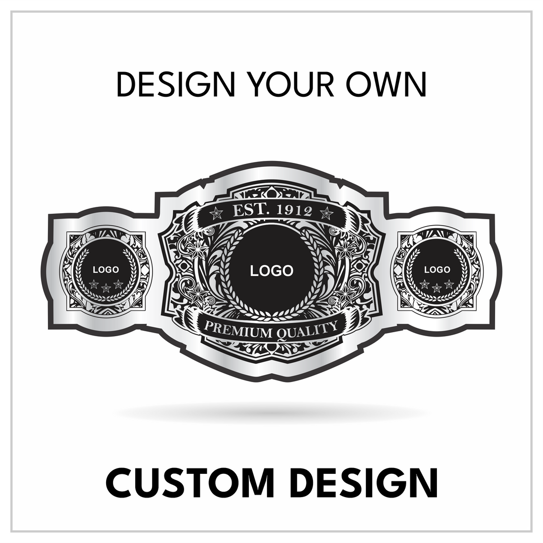 Premium Heritage Custom Championship Belt | Vintage Wreath Title