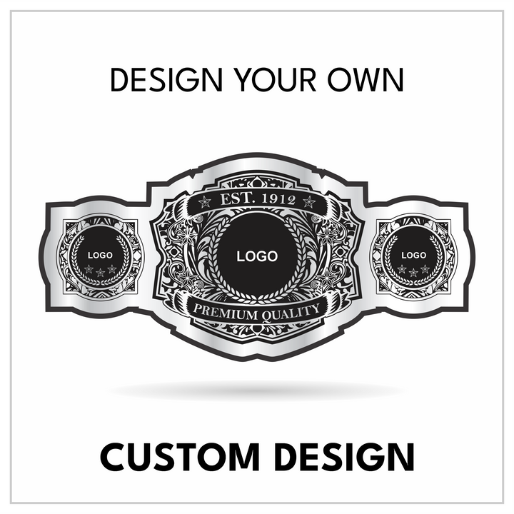 Premium Heritage Custom Championship Belt | Vintage Wreath Title
