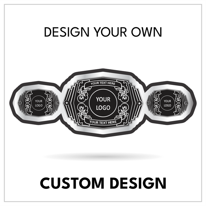Personalized Ornate Championship Belt | Custom 3-Plate Title Design