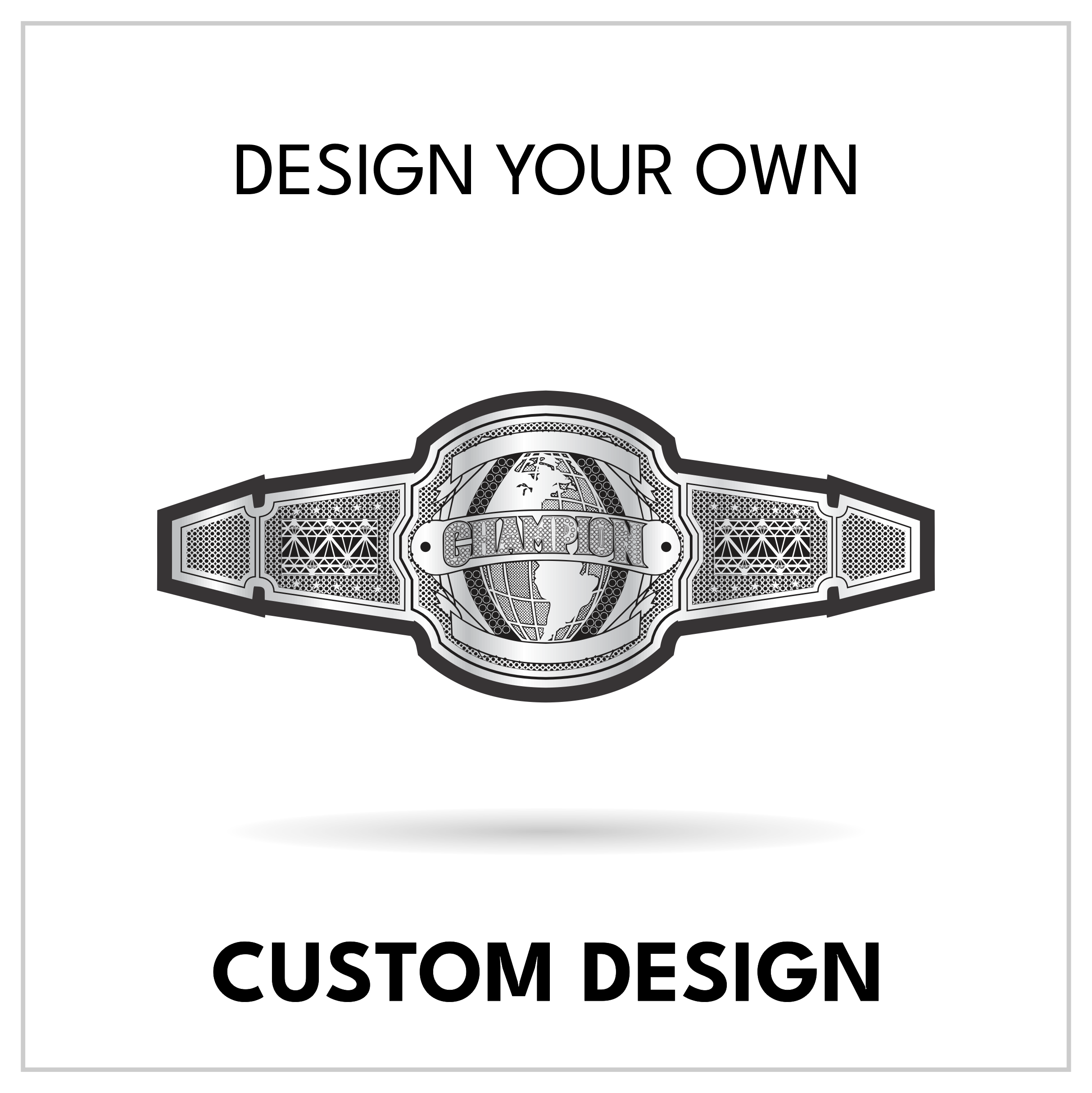 World Globe Custom Championship Belt | Personalized Global Title
