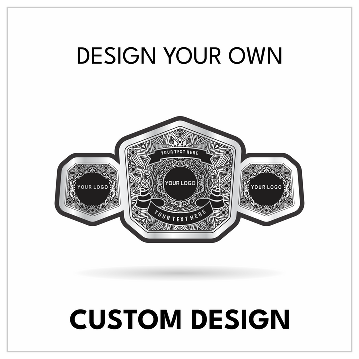 Detailed Mandala Custom Championship Belt | Personalized Crest Title Award