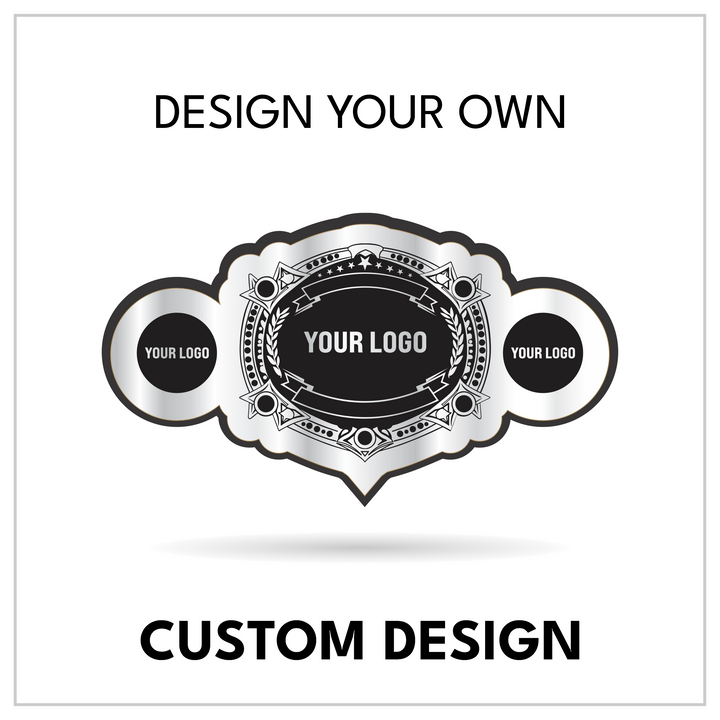 Shield Center Custom Championship Belt | Personalized 3-Plate Title